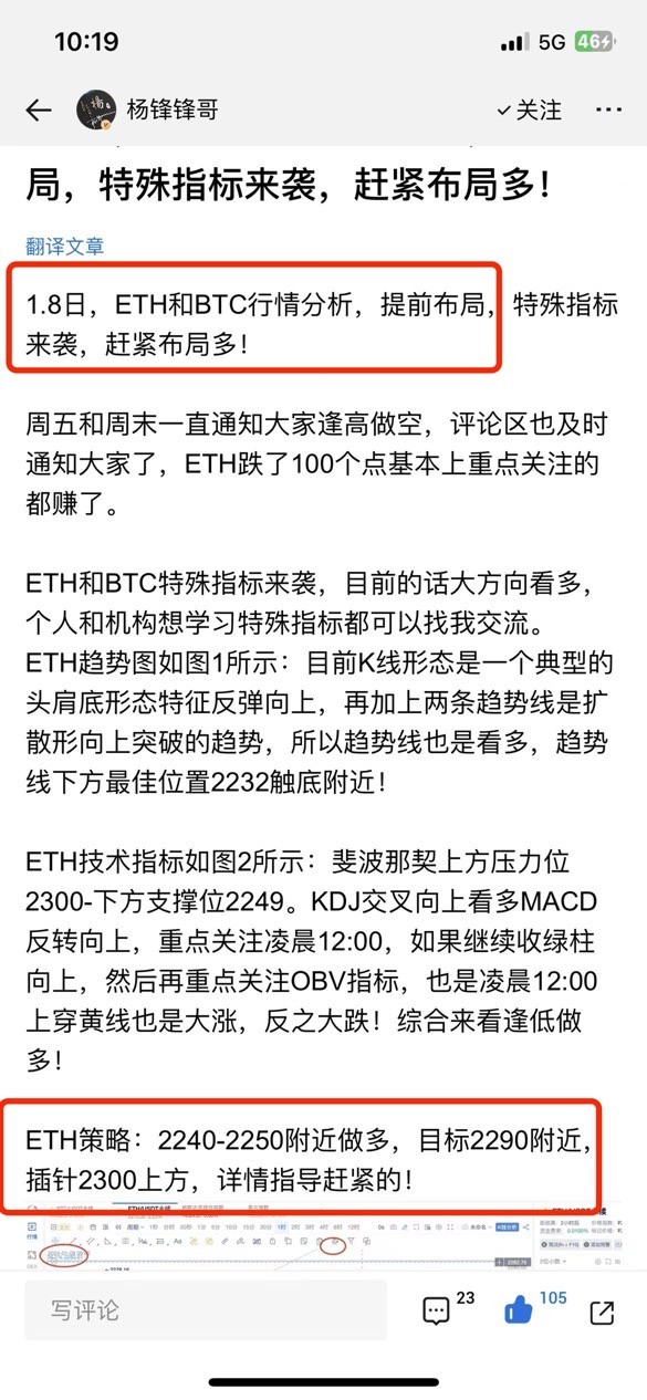 [杨锋锋哥]1.9日ETH行情分析，ETH行情复盘！提前布局跟上大赚！