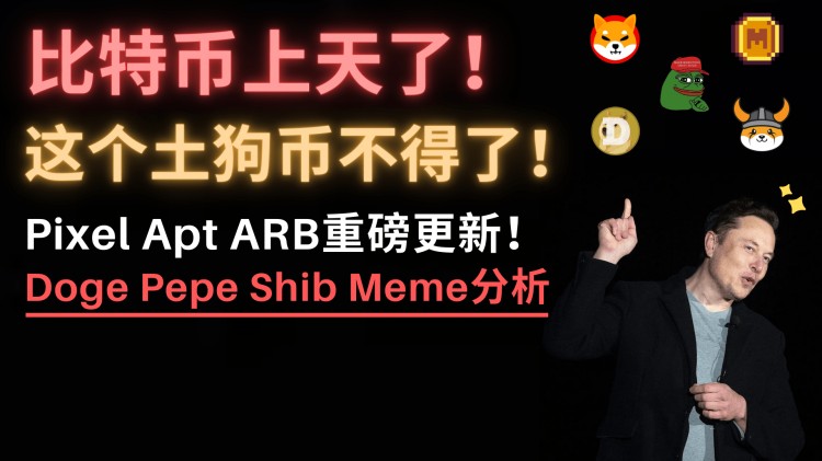 比特币剑指20万！华尔街急了，交易所比特币见底，已无币可买！Pepe、Doge、Shib、Meme涨