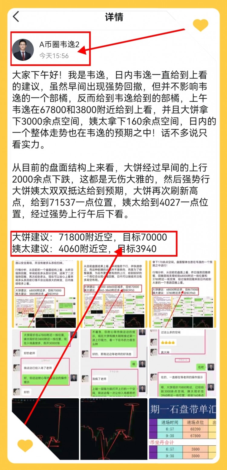 [韦逸说币]午后行情强势修整